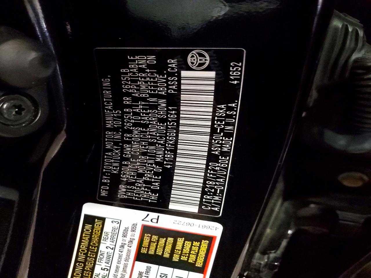Toyota Camry Se