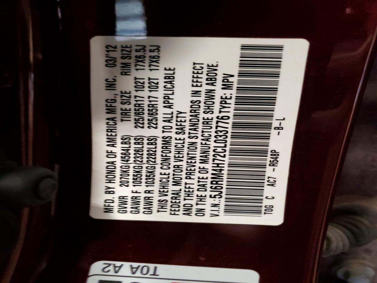 Honda Crv Exl