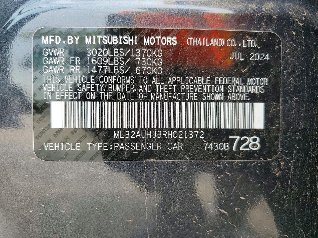 Mitsubishi Mirage Es