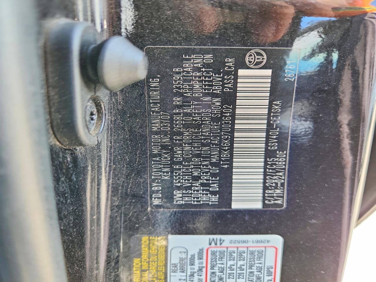 Toyota Camry Se V6