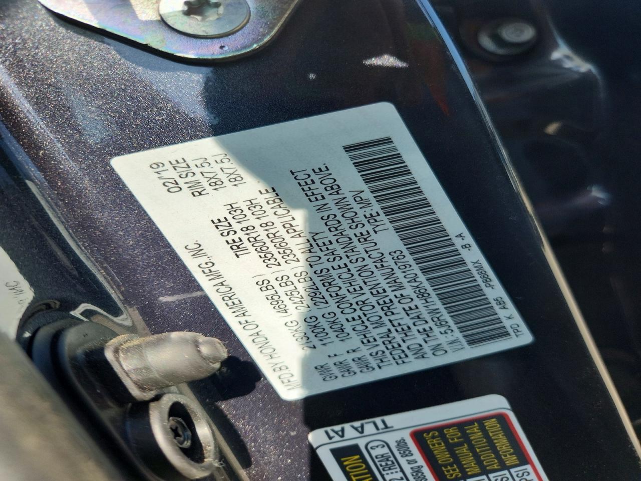 Honda Crv Exl