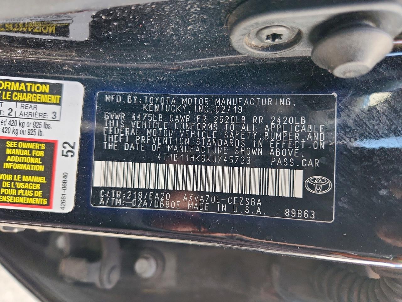 Toyota Camry Se