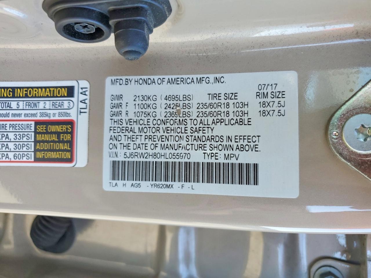Honda Crv Exl