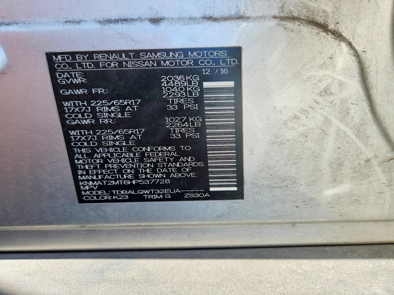 Nissan Rogue Sv