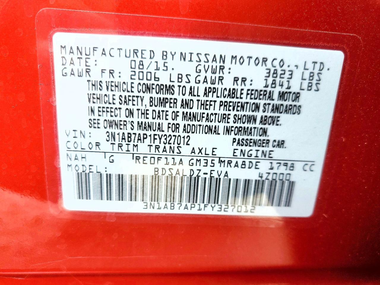 Nissan Sentra Sv