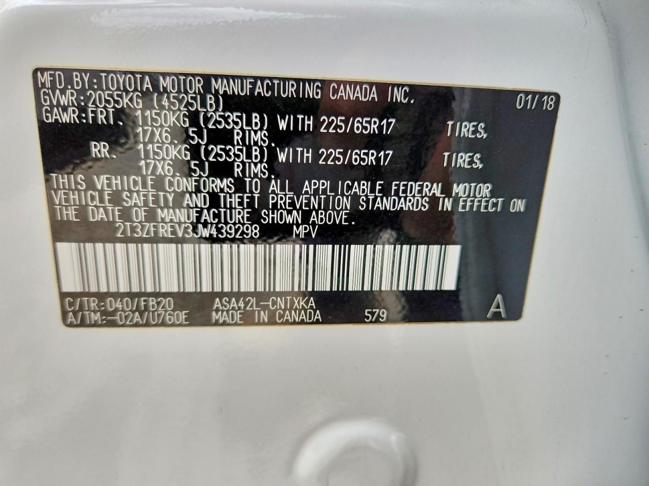 Toyota RAV4 Le