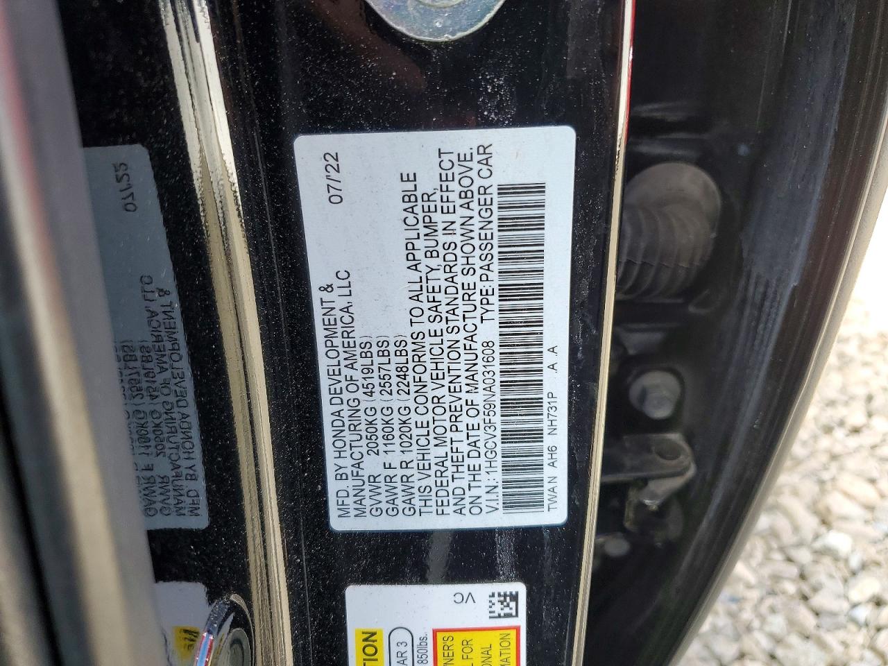 Honda Accord Hybrid Exl