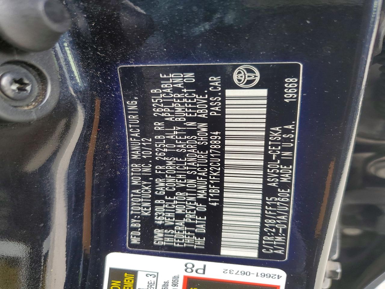 Toyota Camry Se Sport Limited Edition