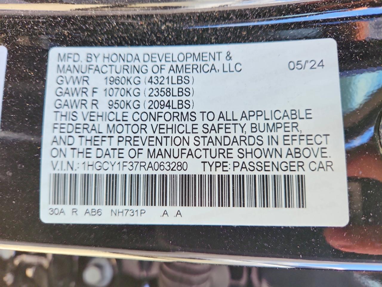 Honda Accord Ex