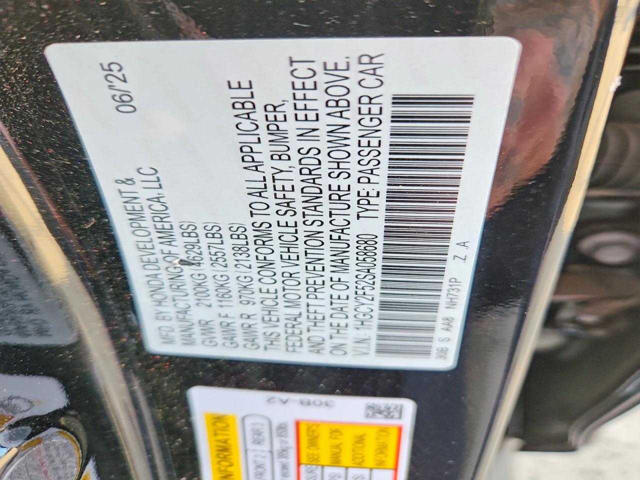 Honda Accord Hybrid Sport