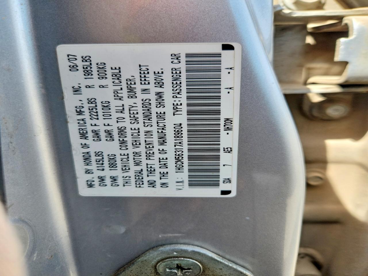 Honda Accord Se