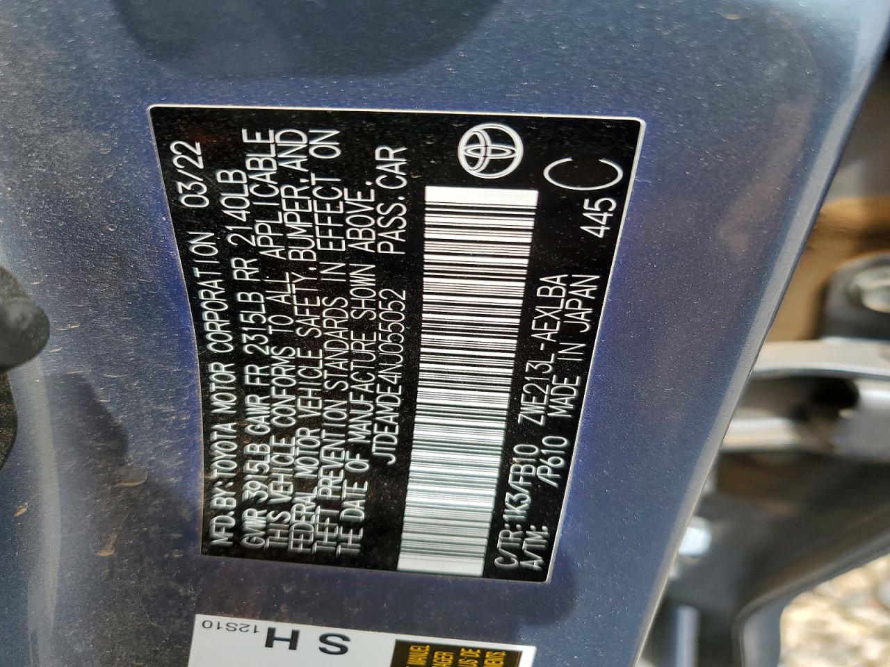 Toyota Corolla Le