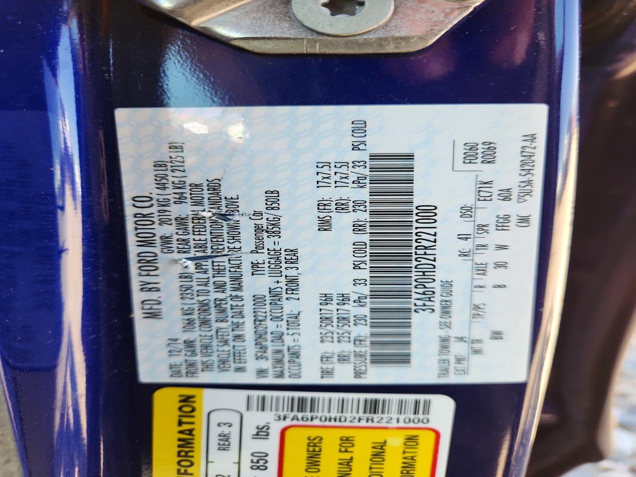 Ford Fusion Se