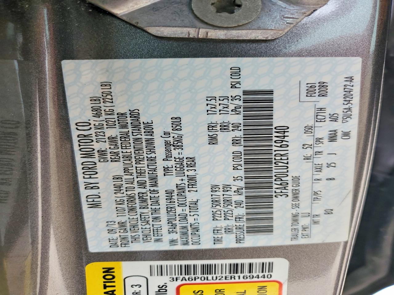 Ford Fusion Se Hybrid