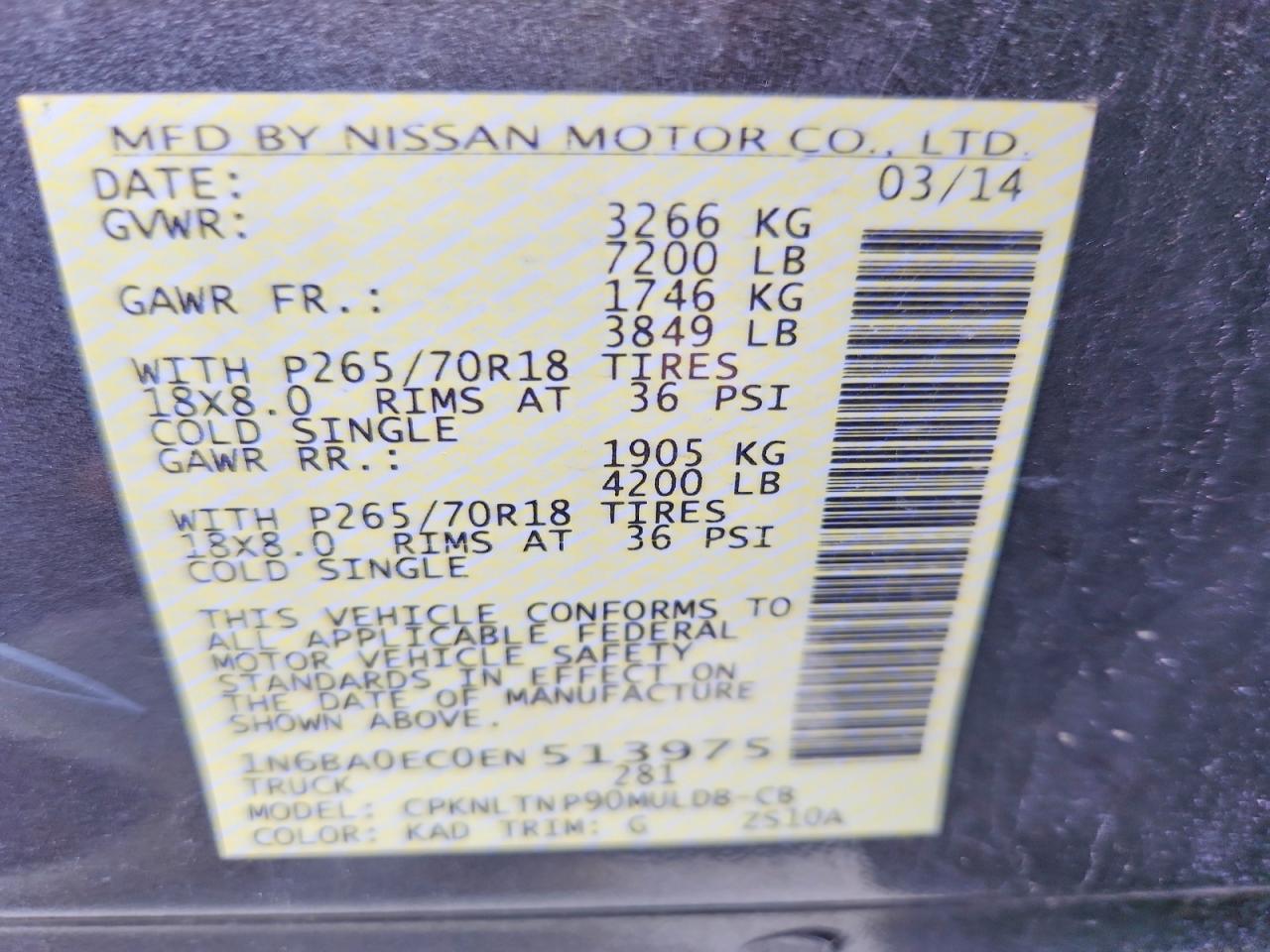 Nissan Titan Sv