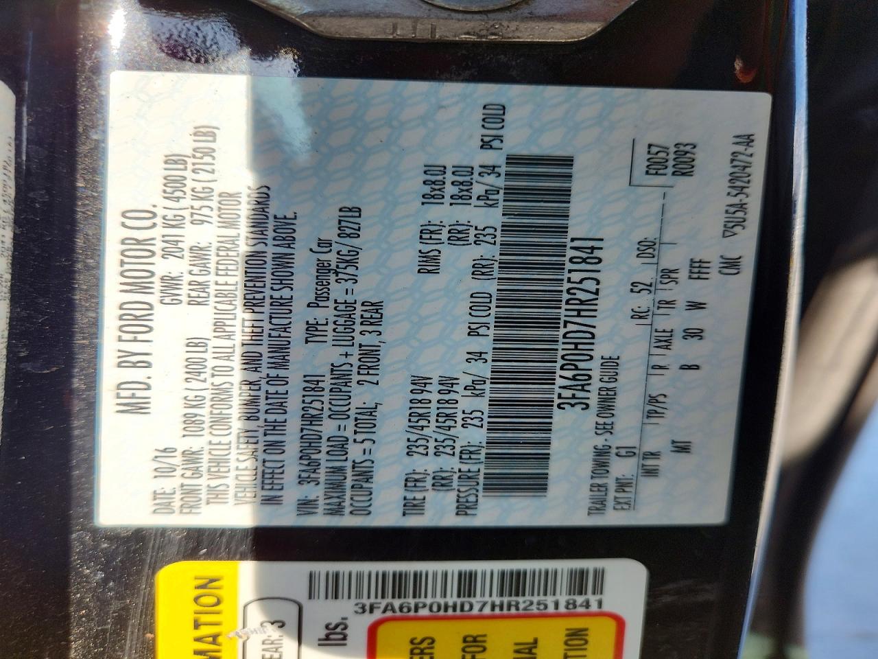 Ford Fusion Se
