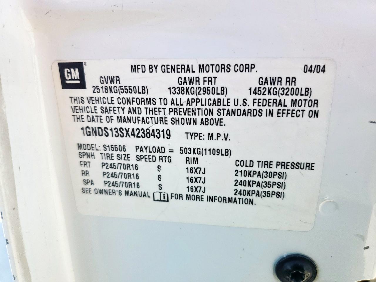 Chevrolet Trailblazer Ls