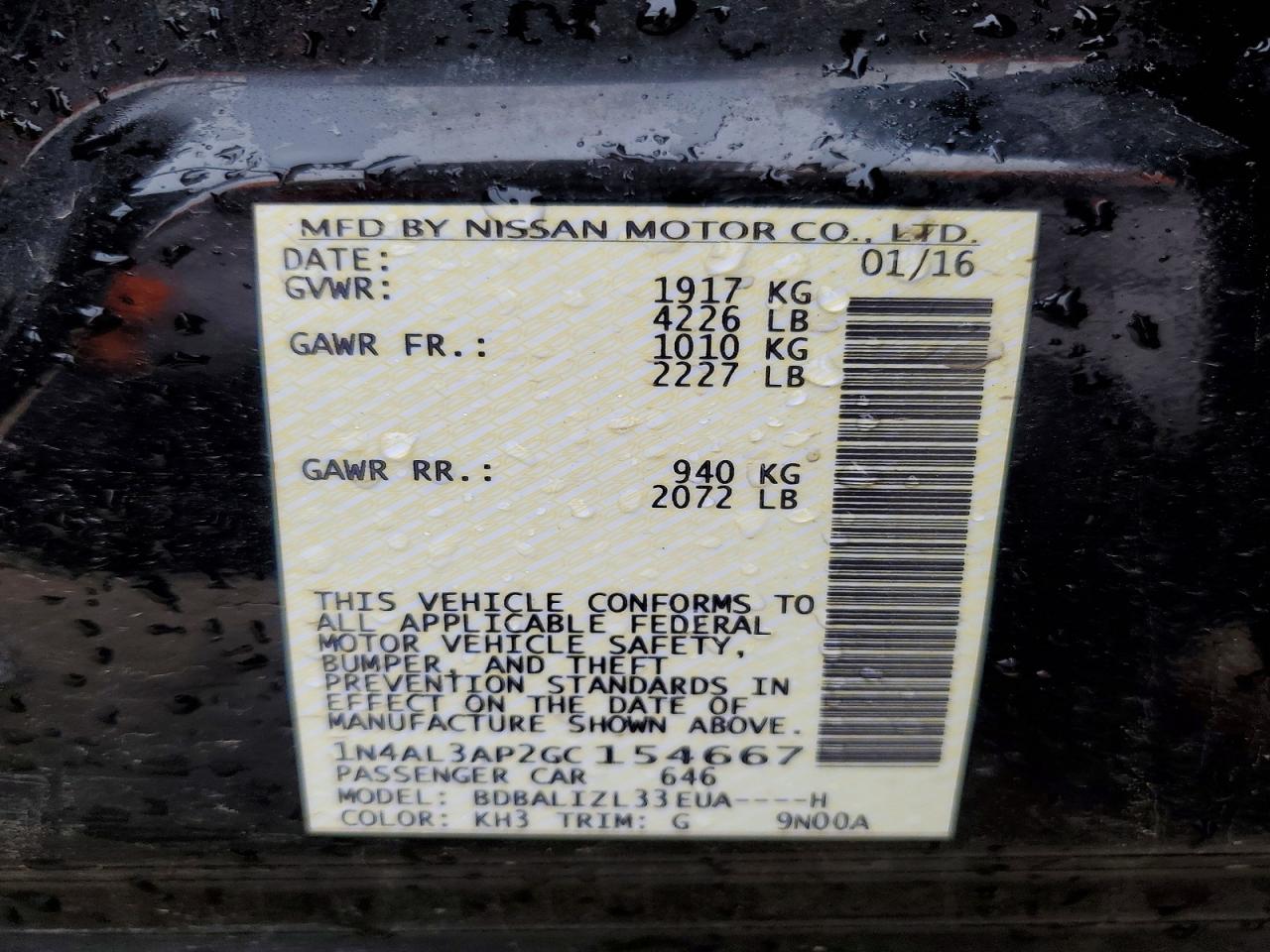 Nissan Altima 2.5 Sv