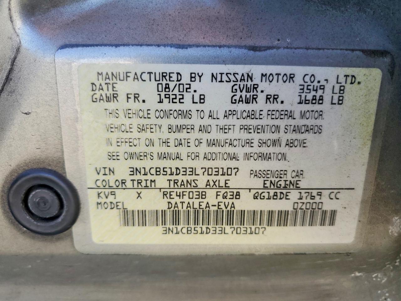Nissan Sentra Xe