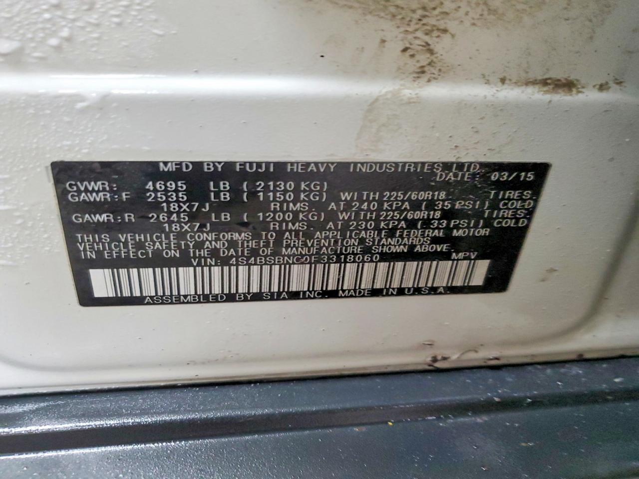 Subaru Outback 2.5i Limited