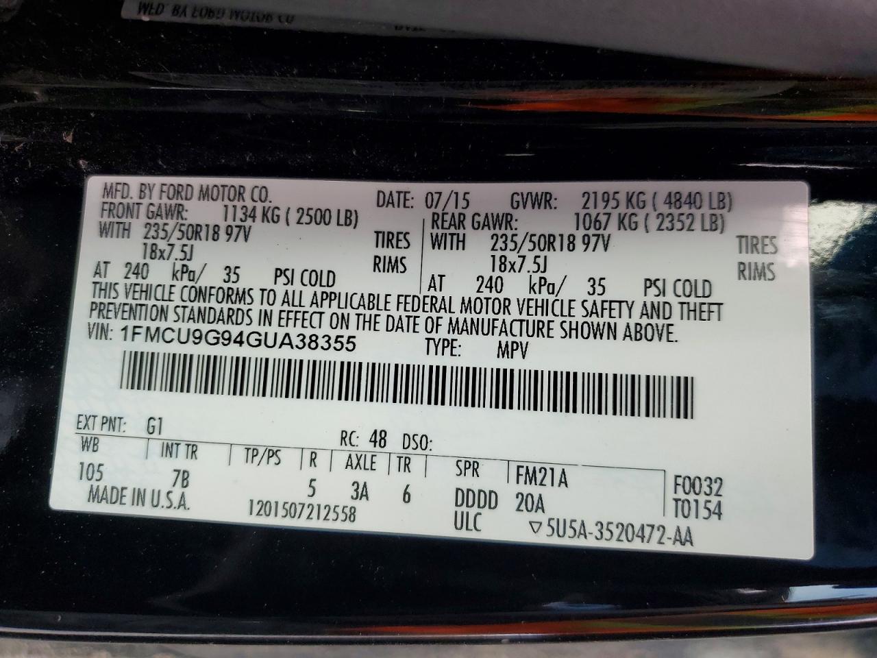 Ford Escape Se