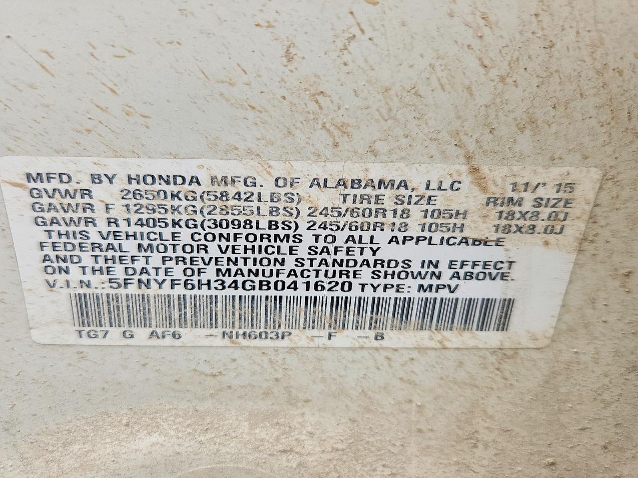 Honda Pilot Ex