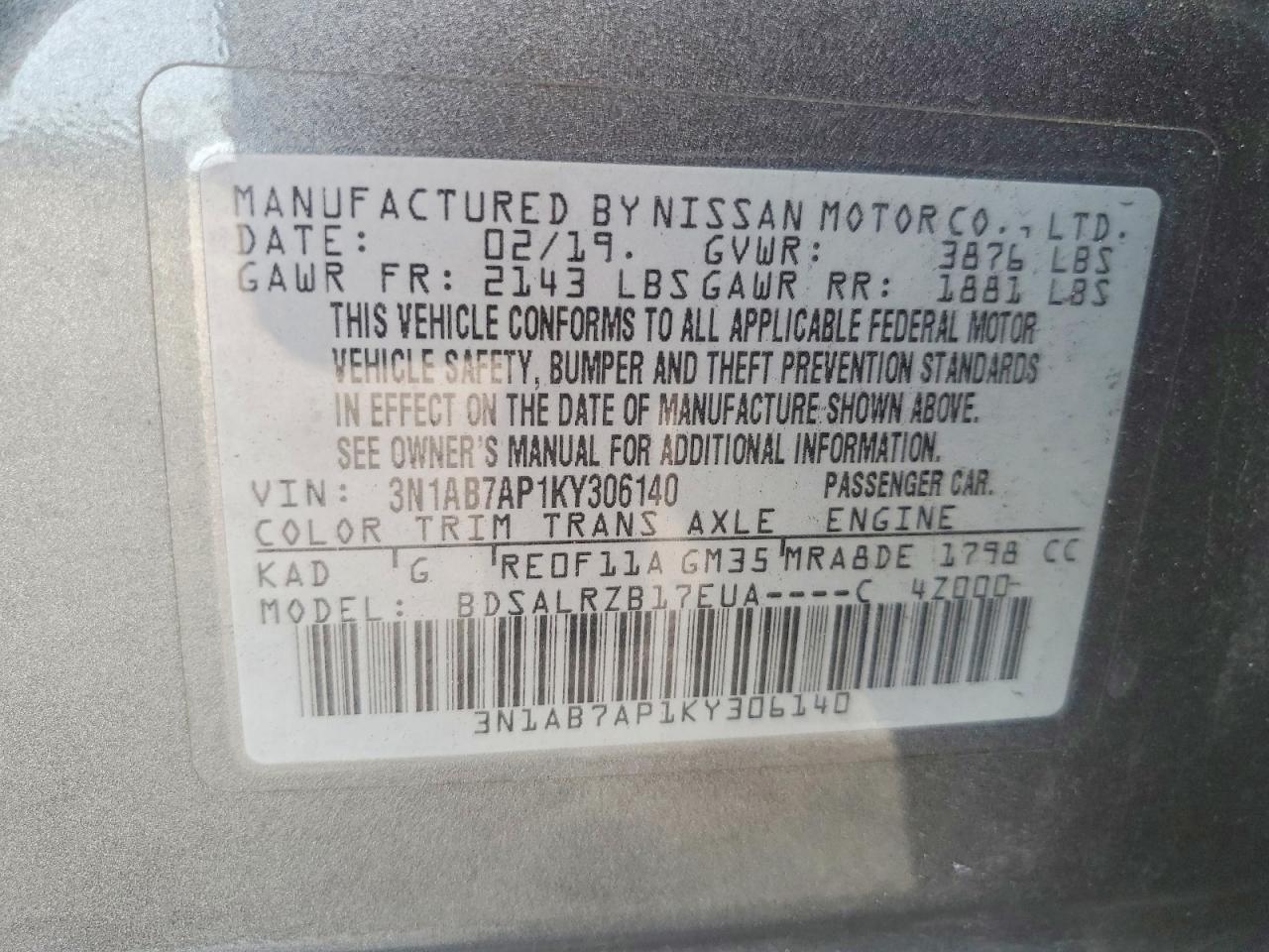 Nissan Sentra Sr
