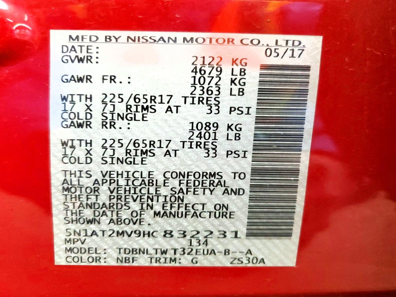 Nissan Rogue Sv