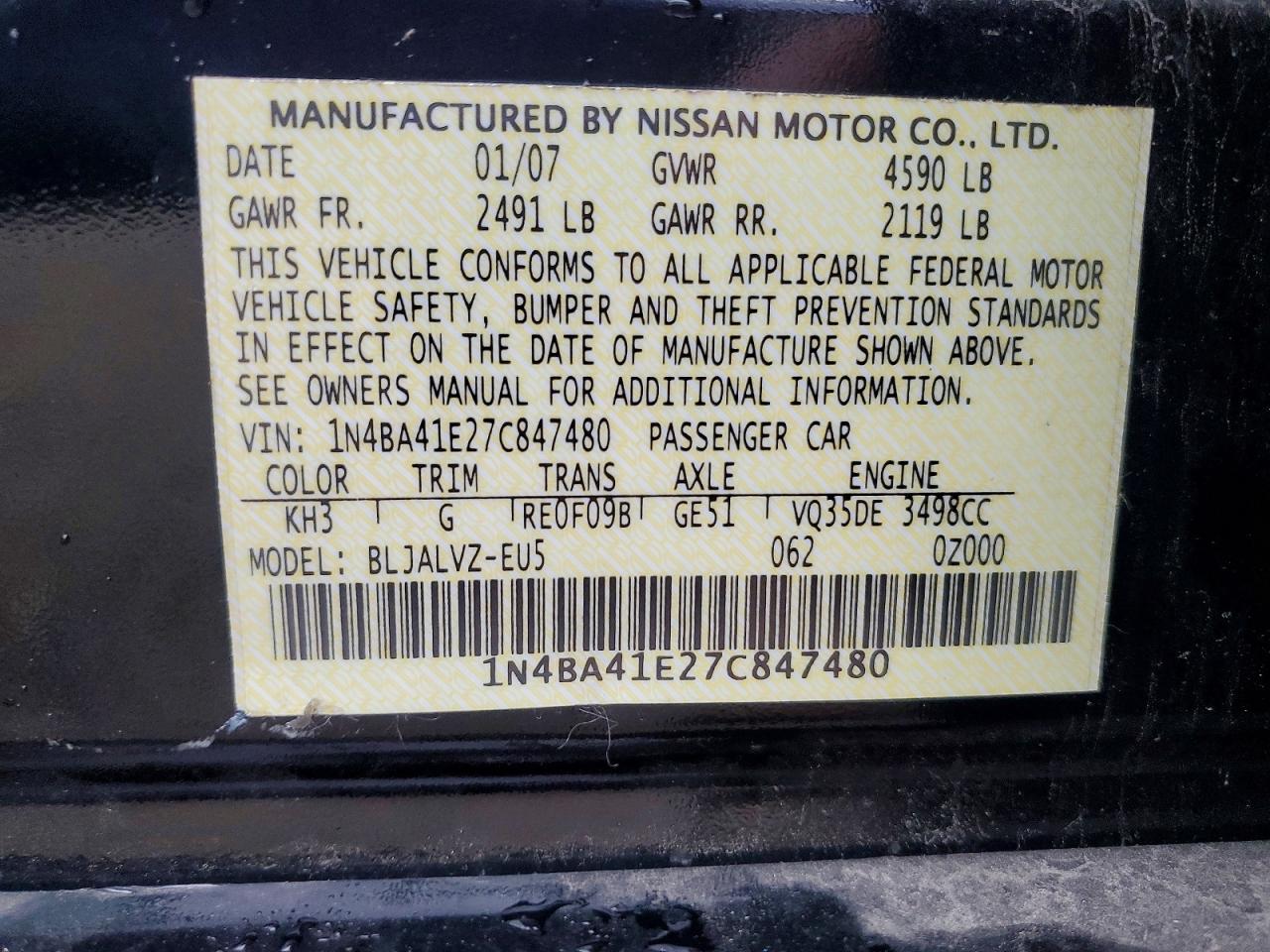 Nissan Maxima 3.5 Se