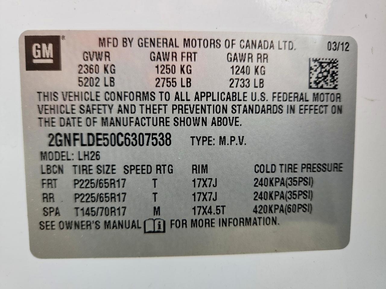 Chevrolet Equinox Lt
