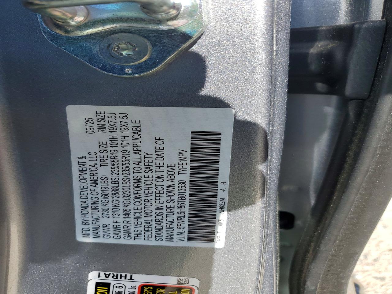 Honda Odyssey Touring