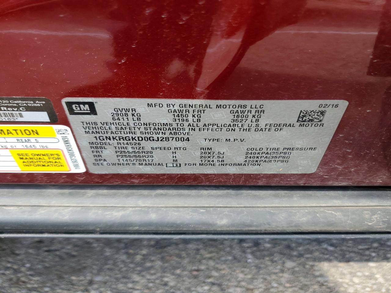 Chevrolet Traverse Lt