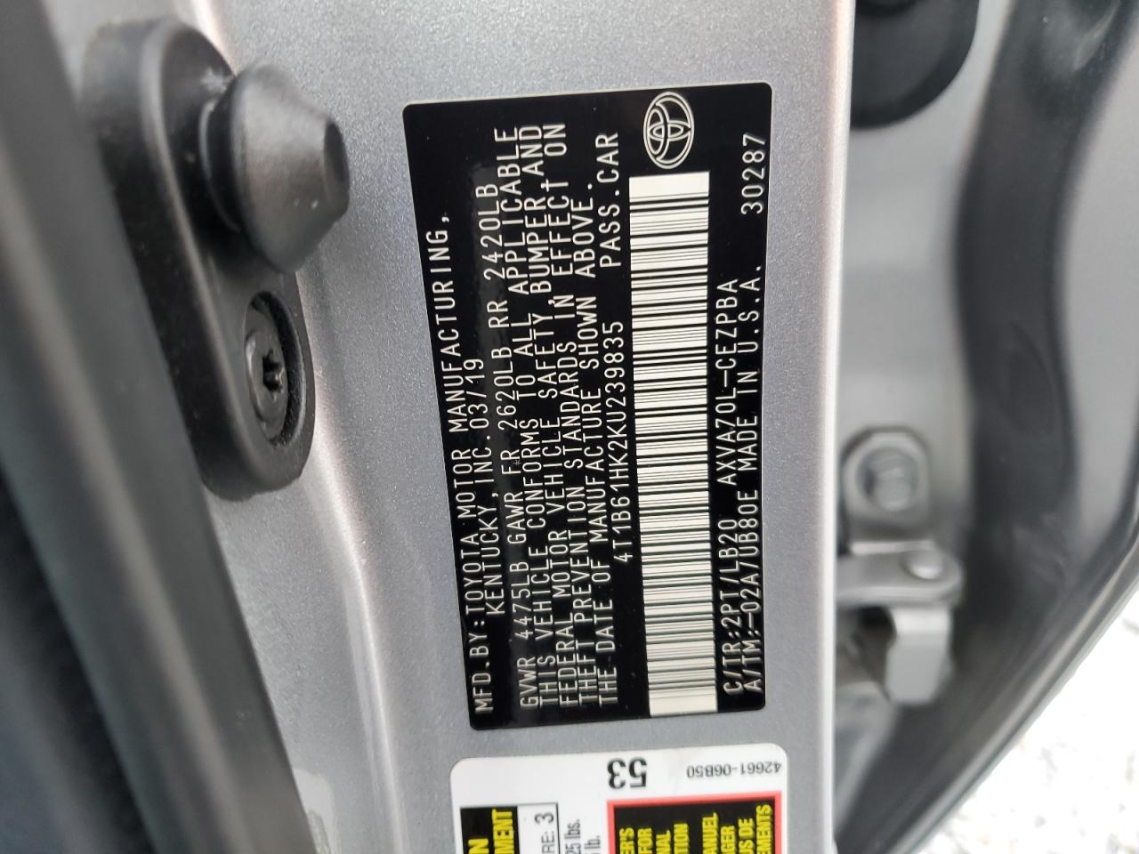Toyota Camry Xse