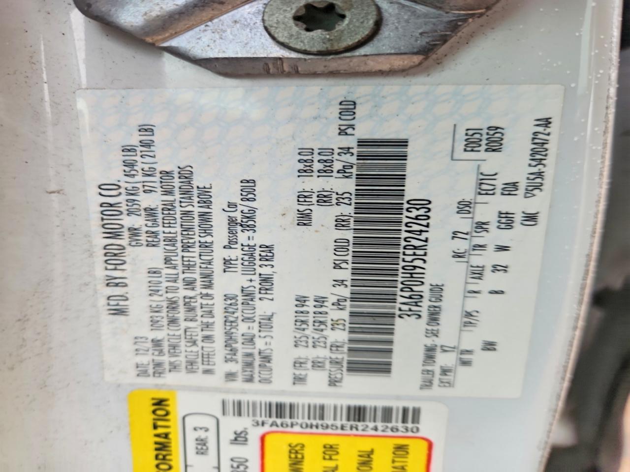Ford Fusion Se