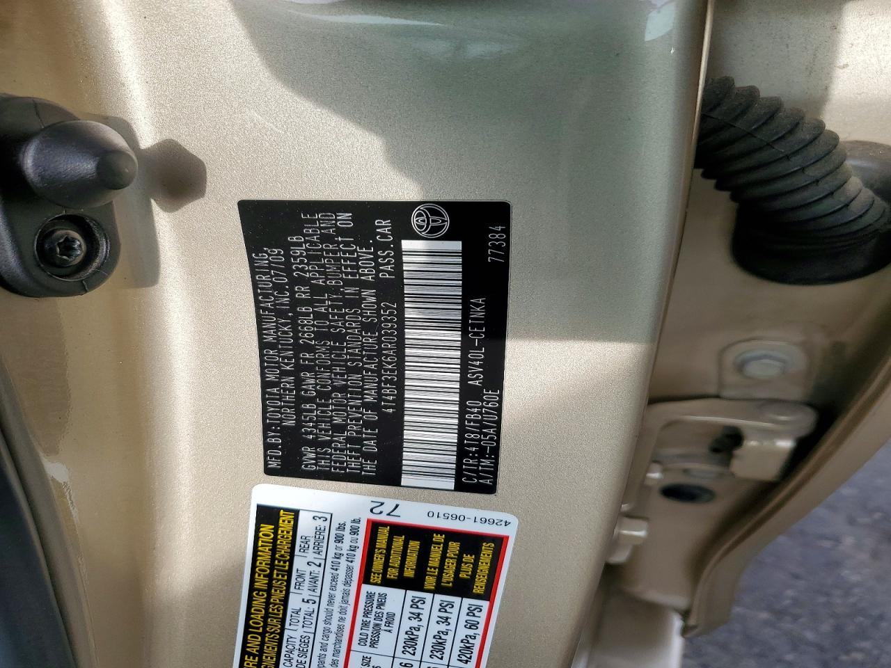 Toyota Camry Le