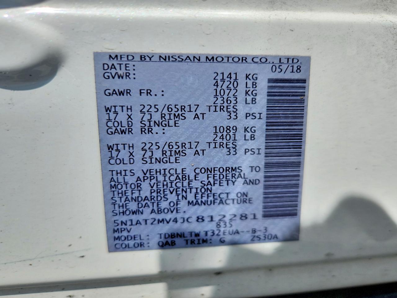 Nissan Rogue Sv