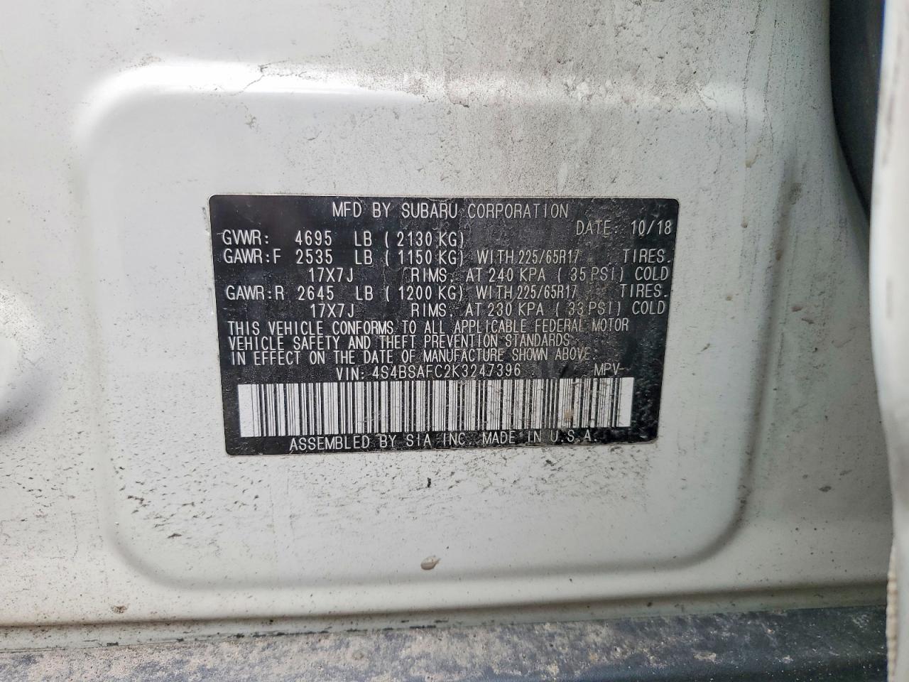 Subaru Outback 2.5i Premium