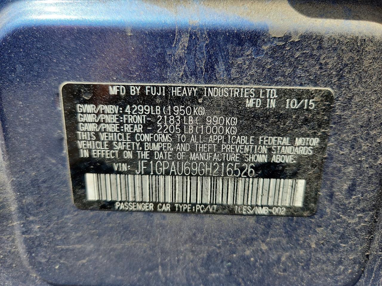 Subaru Impreza Sport Limited