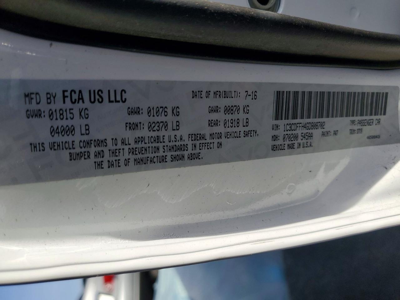 Dodge Dart Sxt Sport