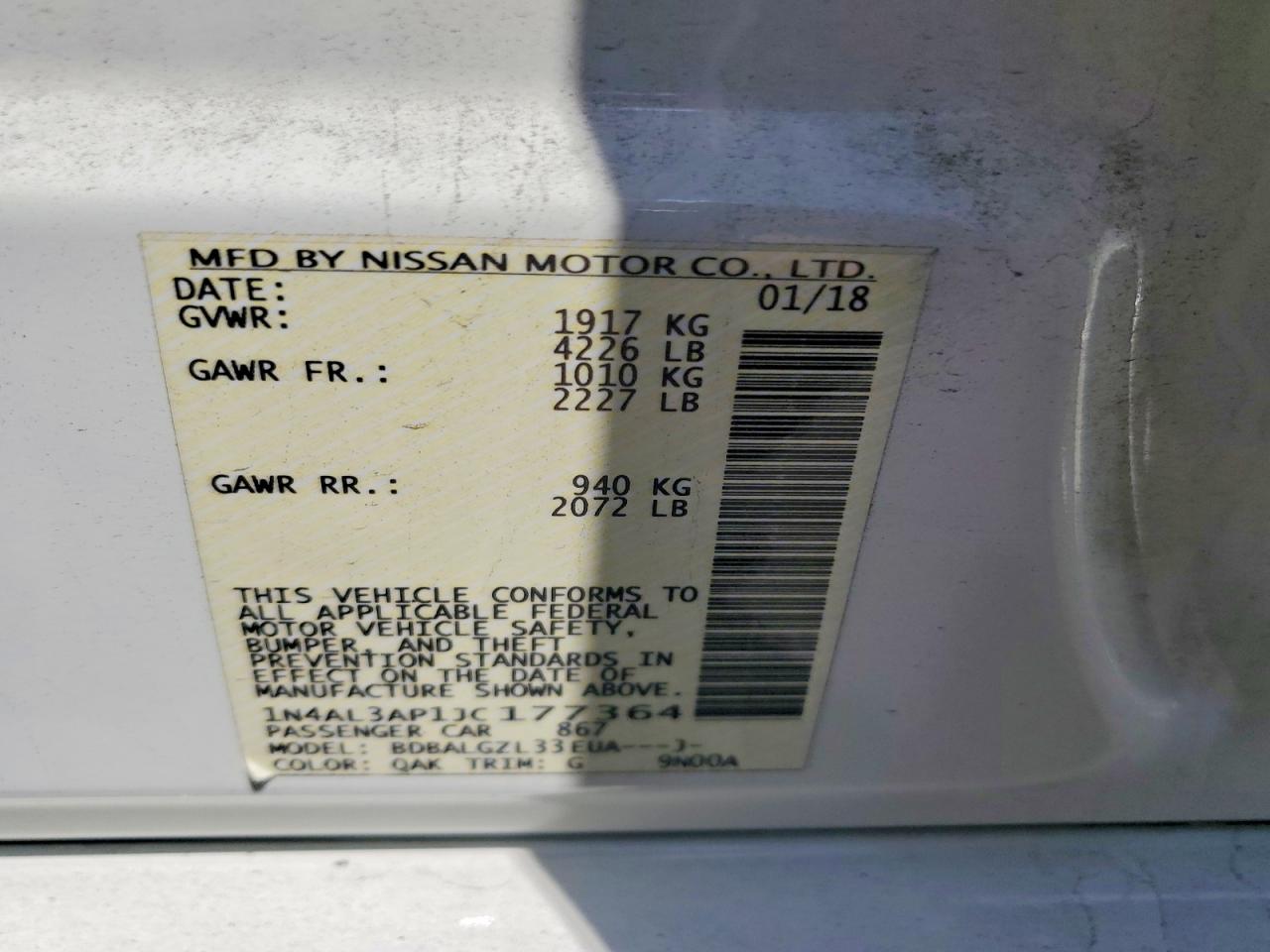 Nissan Altima 2.5 S
