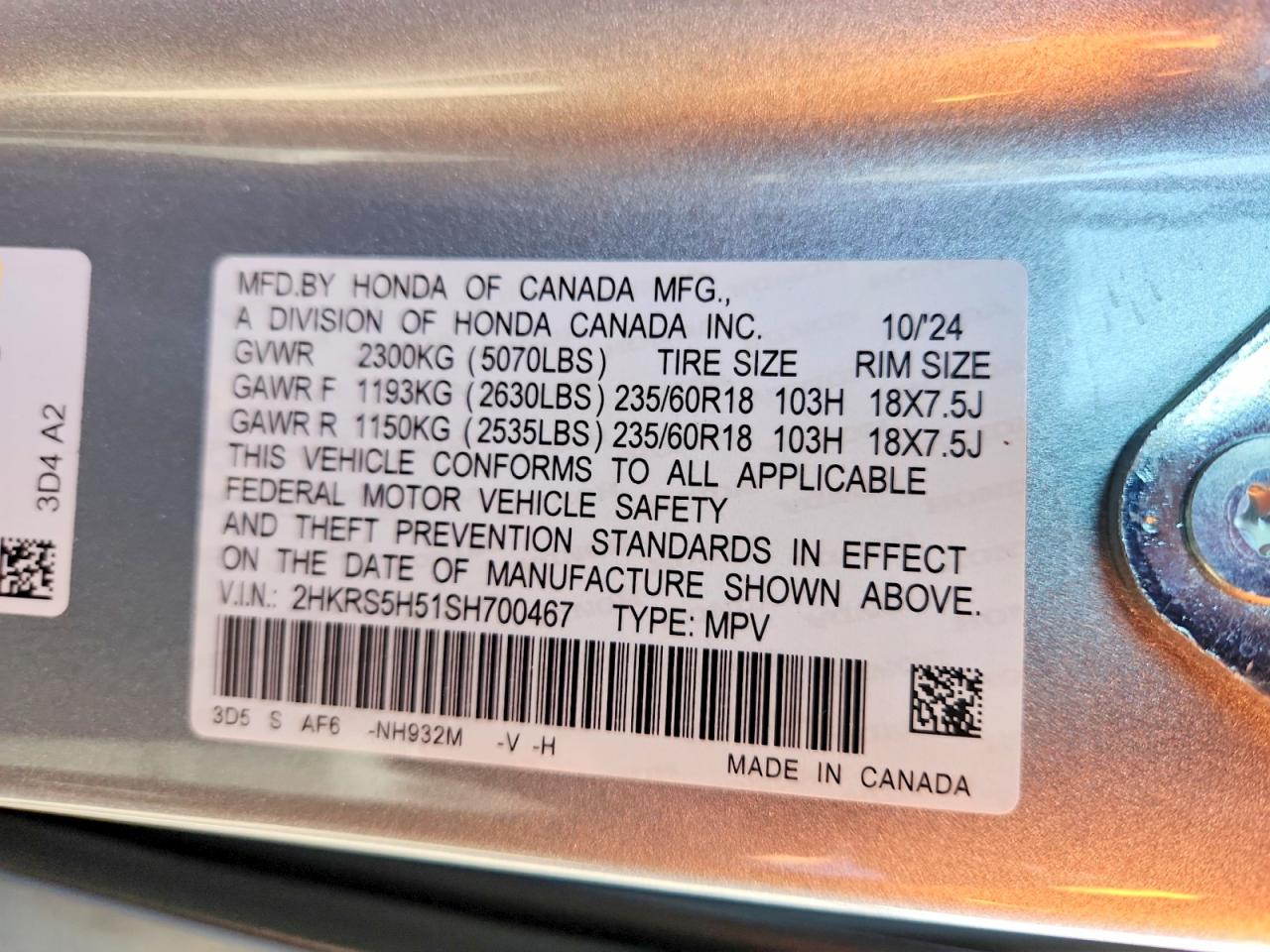 Honda Crv Sport