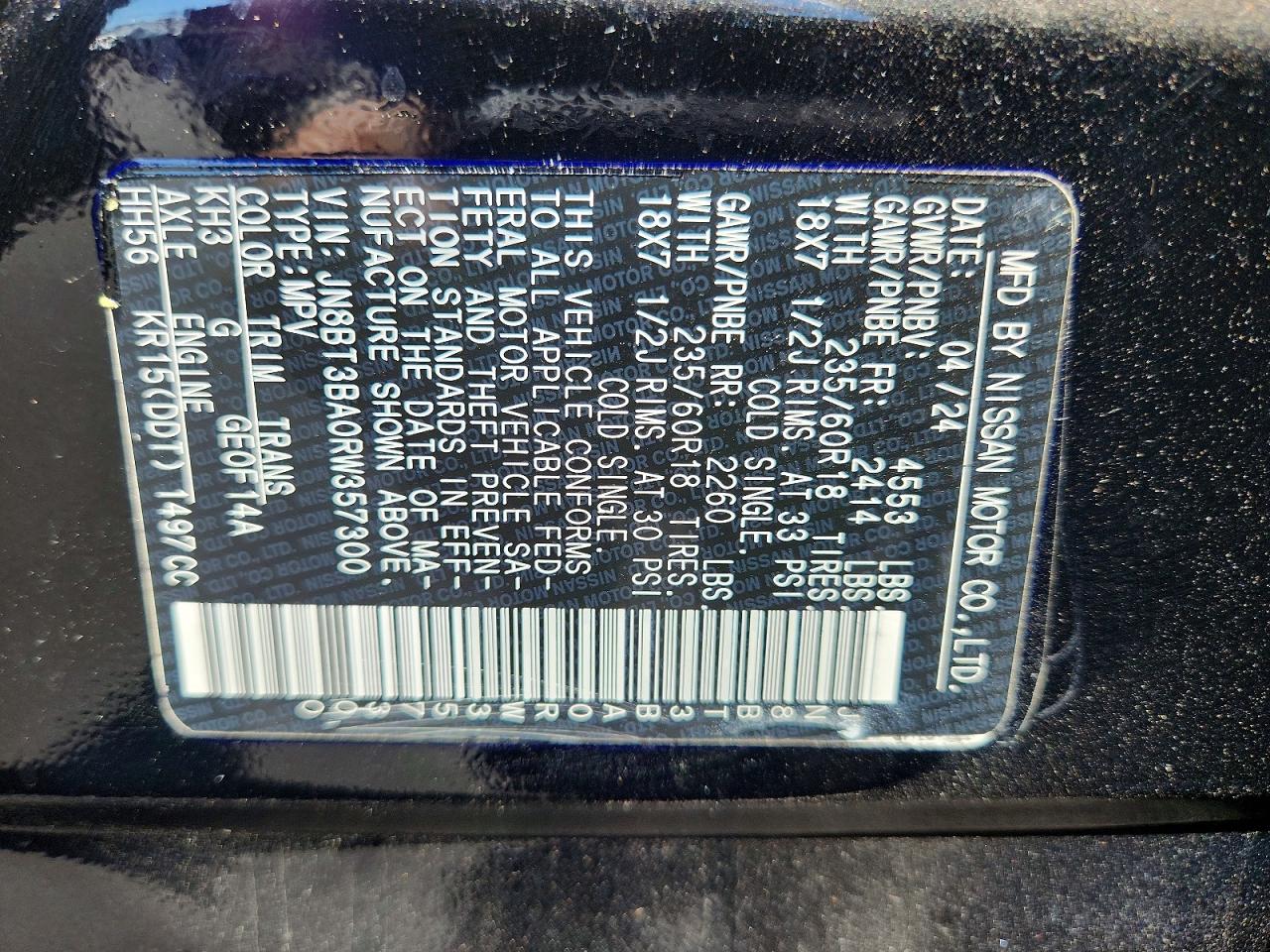 Nissan Rogue Sv