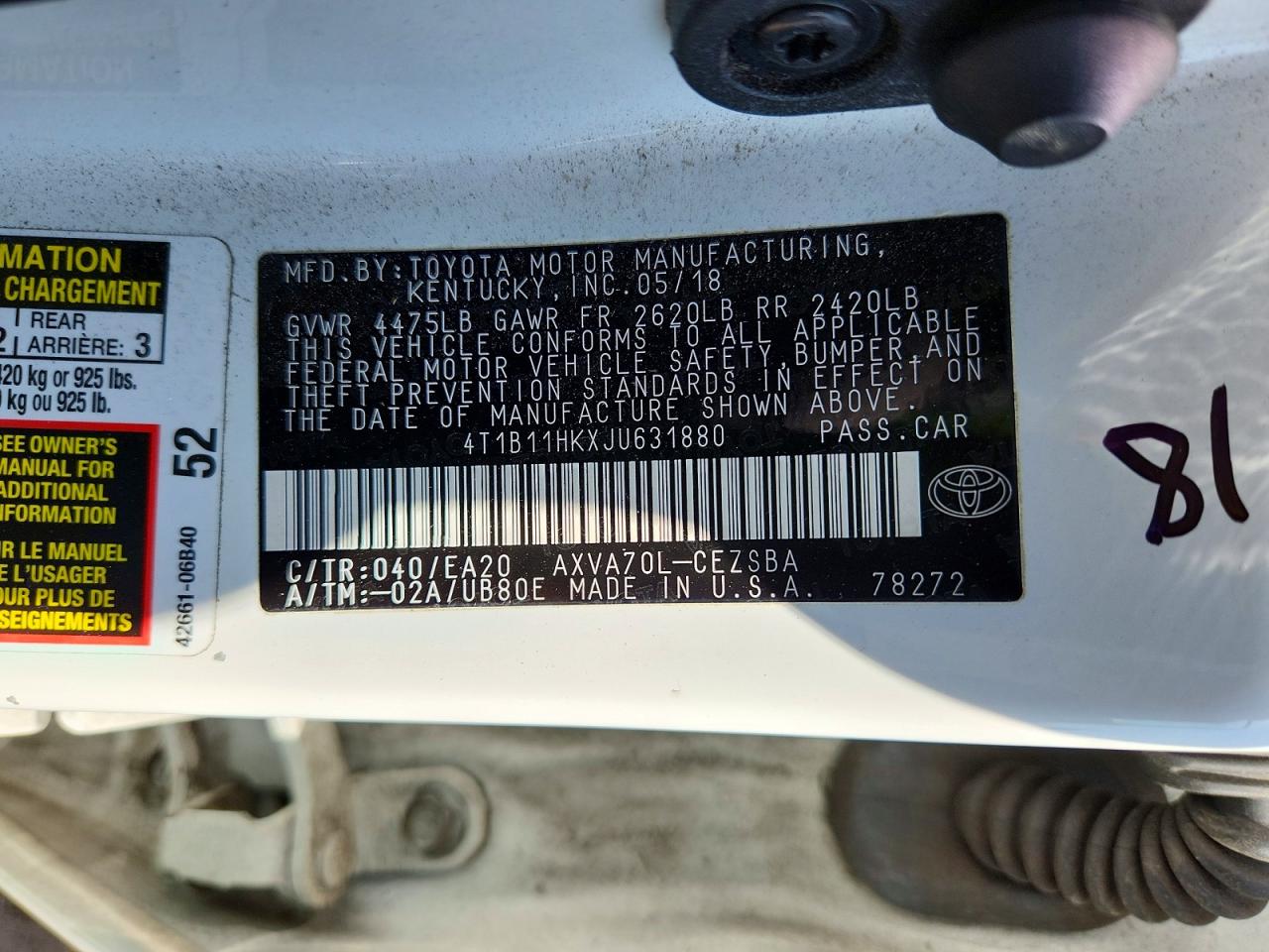Toyota Camry Se