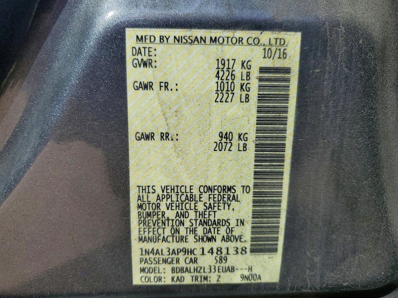 Nissan Altima 2.5 Sr