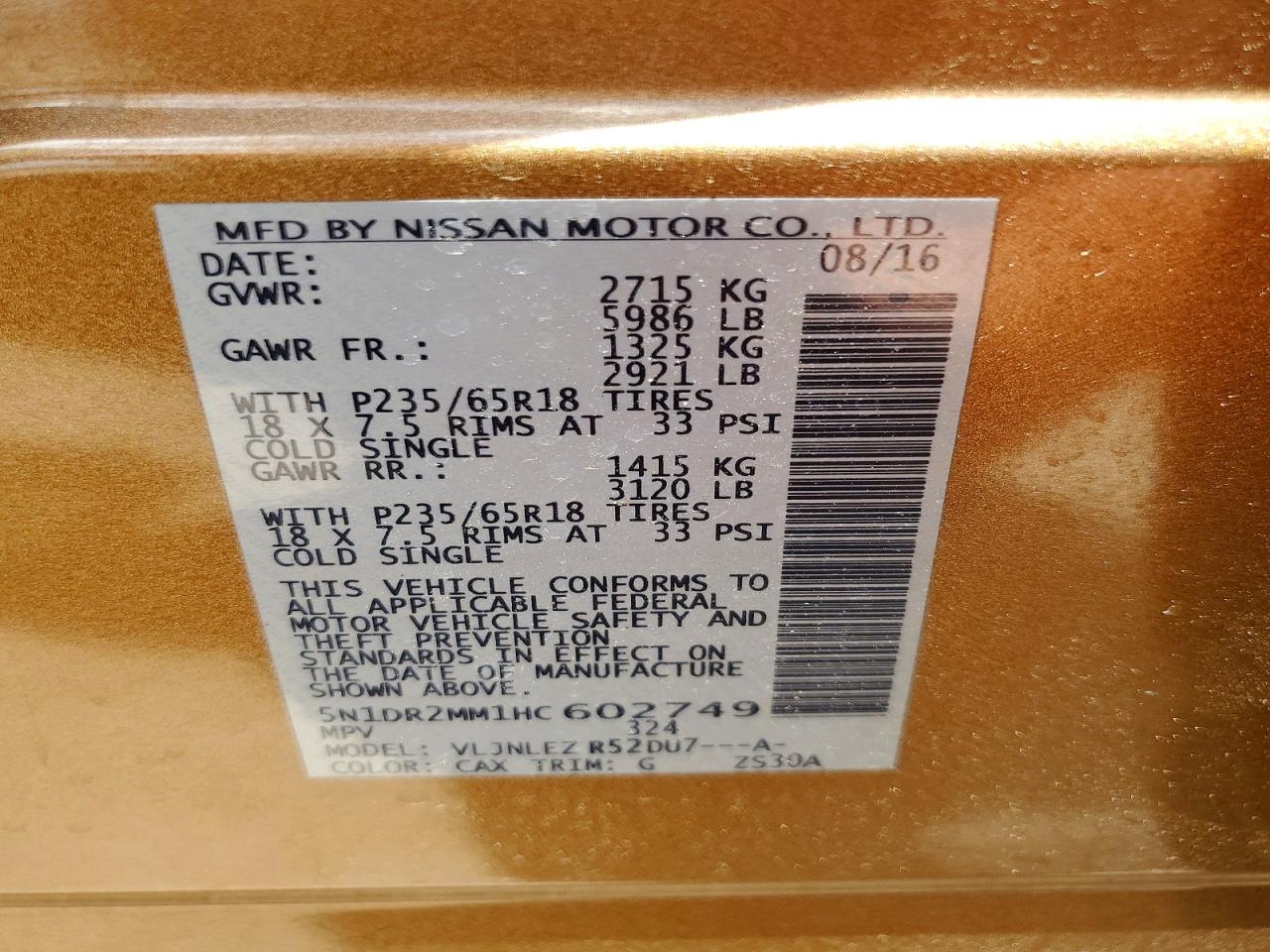 Nissan Pathfinder Sv