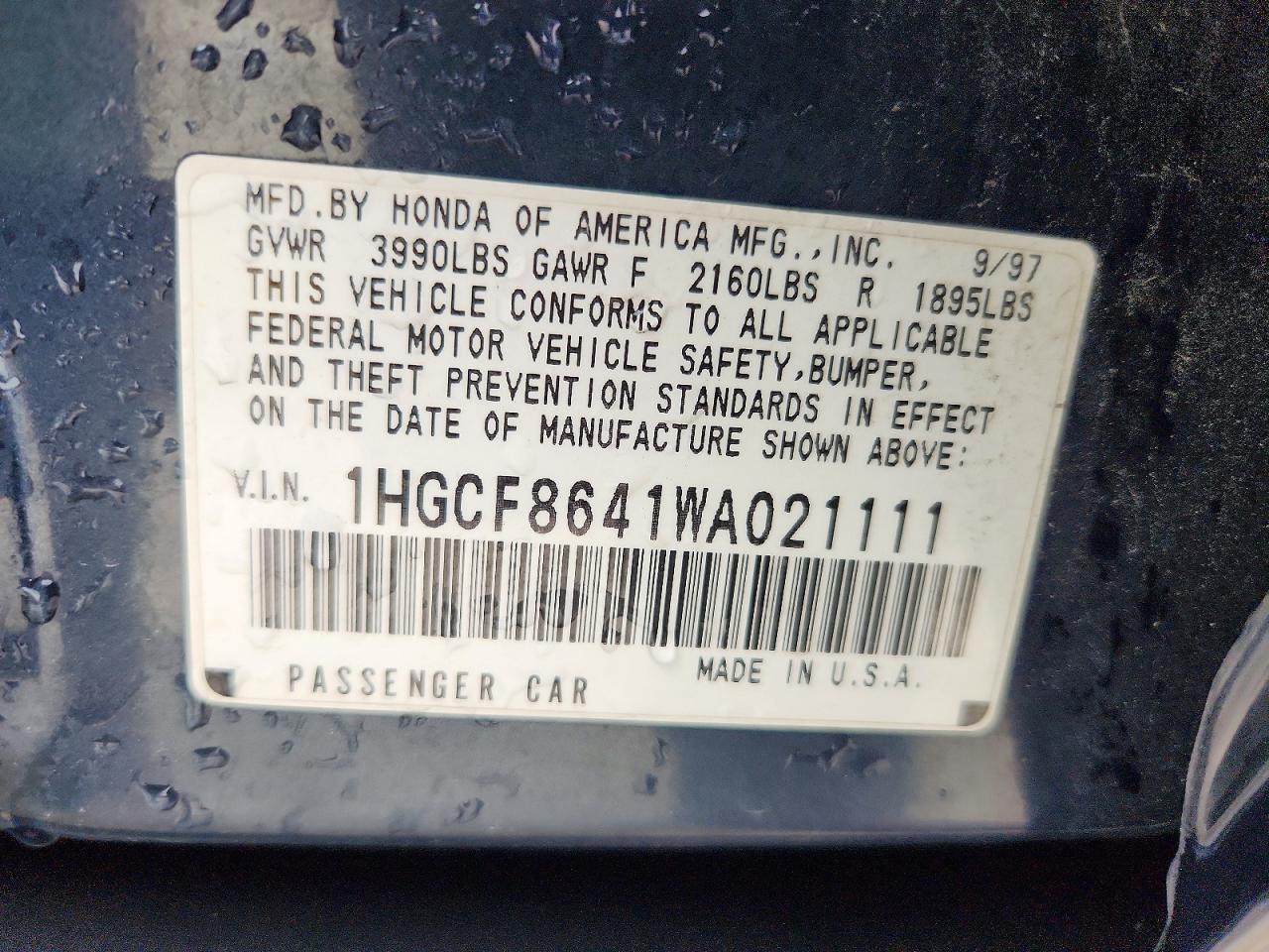 Honda Accord Dx