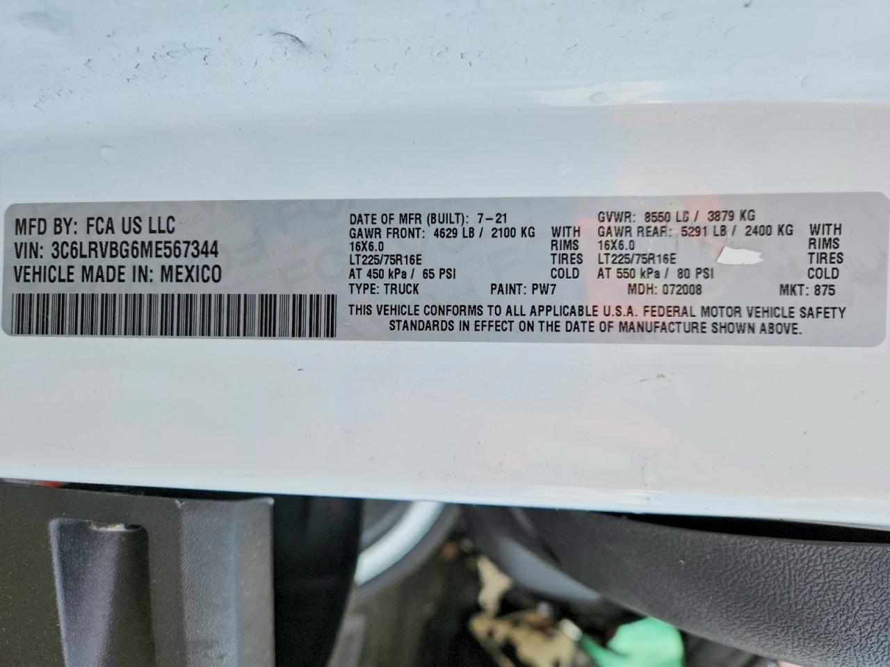 Ram Promaster 1500 High
