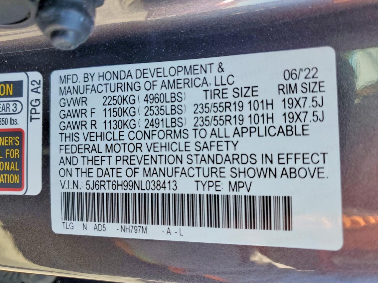 Honda Crv Touring