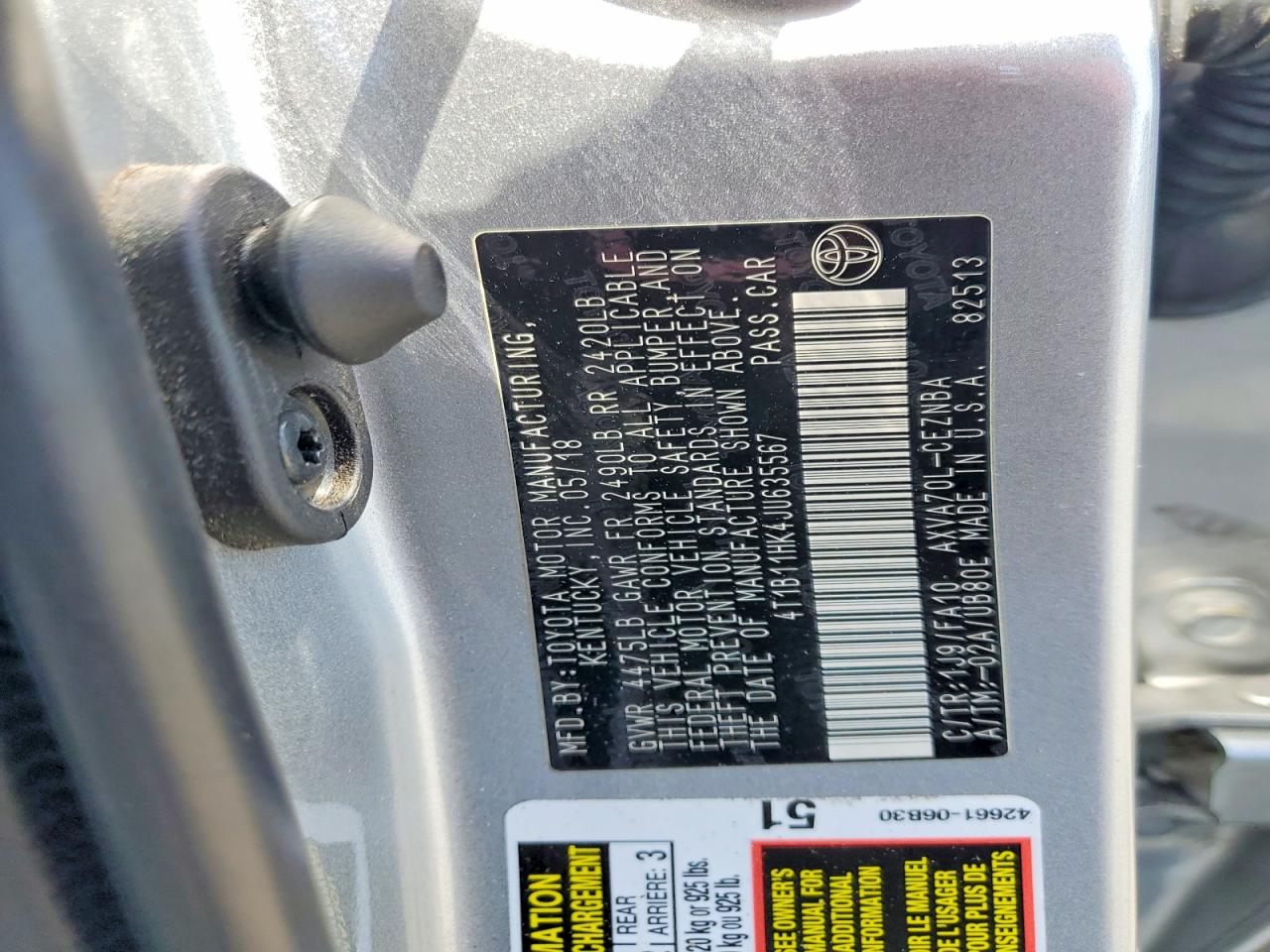 Toyota Camry Le