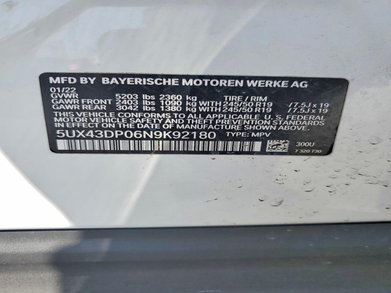 BMW X Series Sdrive30i